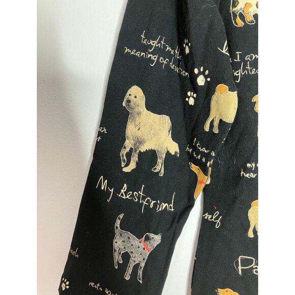 Jess & Jane Womens Dog Print My Best Friend 3/4 Sleeve Top Small Y2K Art - Picture 3 of 7